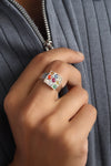 Essential Navratna (Navgrah) Ring – 925 Silver - 1228 - Myra