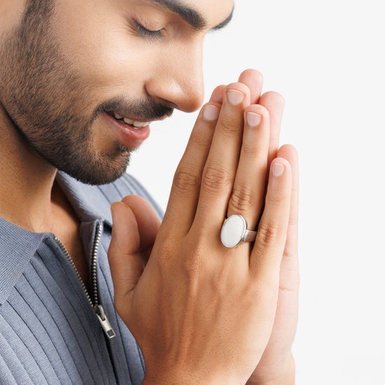 Luxe Opal (Doodhiya) Ring – 925 Silver - #1224B - Myra