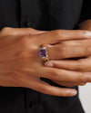 Classic Amethyst (Jamunia) Ring – 925 Silver - #1210N4 - Myra
