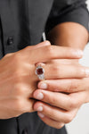 Luxe Garnet (Gomed) Ring – 925 Silver - #1236B - Myra