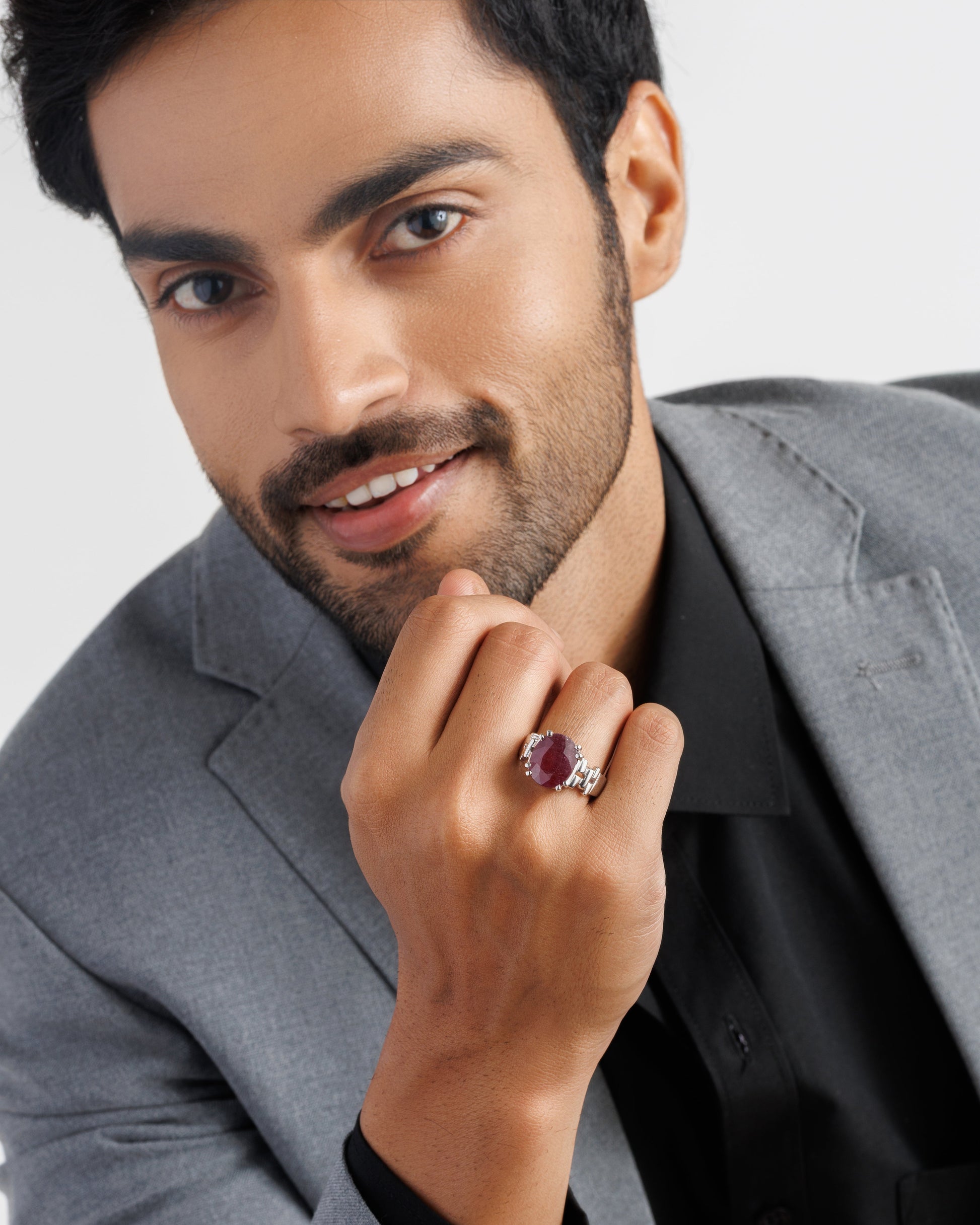 Royal Ruby (Manik) Ring – 925 Silver - #1199N8 - Myra