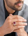 Royal Ruby (Manik) Ring – 925 Silver - #1199N8 - Myra