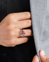 Pure Energy Ruby (Manik) Ring – 925 Silver - #1284B - Myra