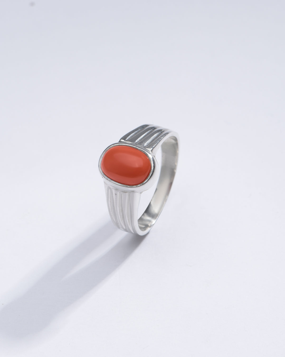 Red Color Coral in 925 Silver Buy from Myra Gems