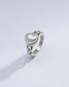 Radiant Pearl (Moti) Ring in 925 Silver - #1245 U - Myra