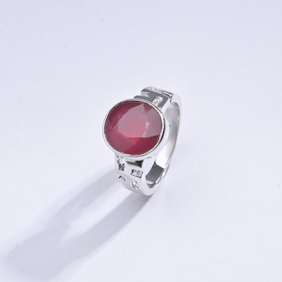 Vintage Ruby (Manik) Ring in 925 Sterling Silver - #1283B - Myra