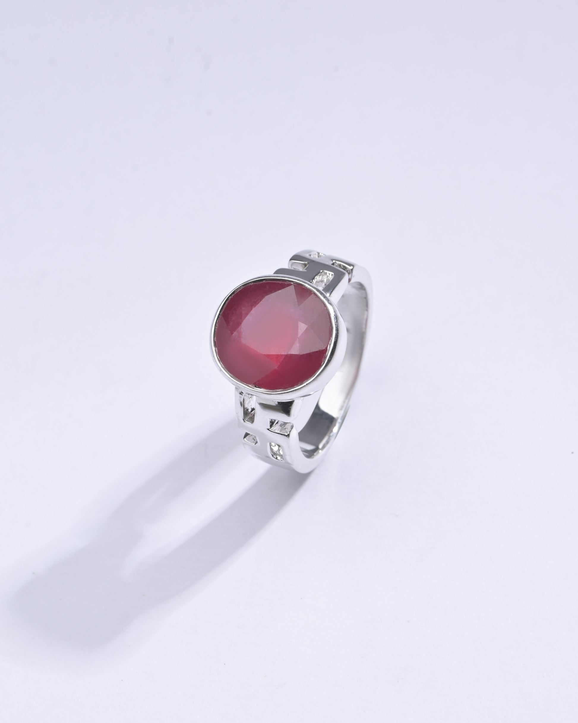 Vintage Ruby (Manik) Ring in 925 Sterling Silver - #1283B - Myra