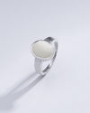 Radiant Opal (Doodhiya) Gemstone Ring in Sterling Silver – #1225B - Myra