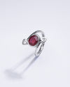 Authentic Ruby (Manik) Ring in Sterling Silver - #1273B - Myra