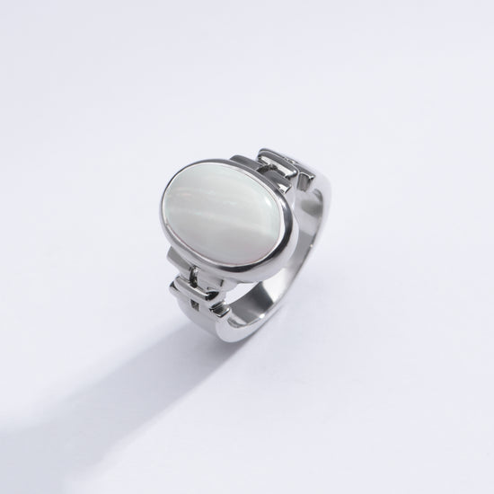 Magical Opal (Doodhiya) Ring in Sterling Silver – #1199B - Myra