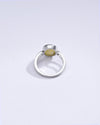 Radiant Yellow Sapphire (Pukhraj) Ring in Sterling Silver – #1112B - Myra