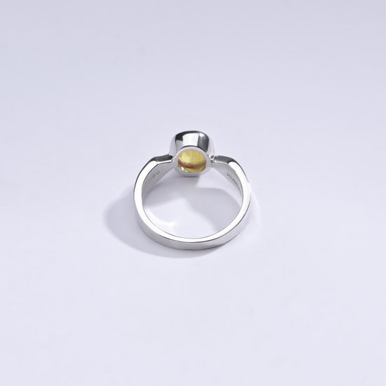 Handcrafted Yellow Sapphire Ring from Myra Gems