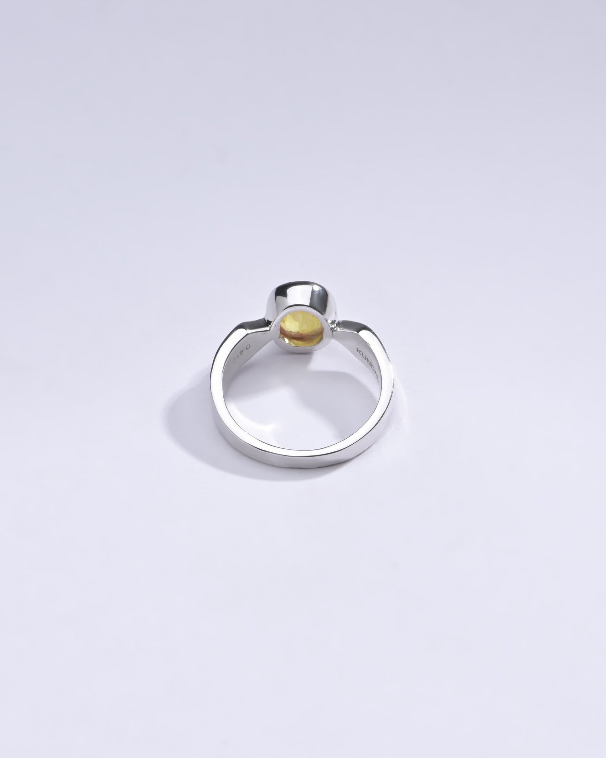 Handcrafted Yellow Sapphire Ring from Myra Gems