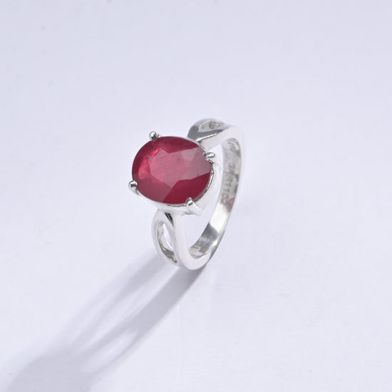 Vintage Ruby (Manik) Ring in 925 Streling Silver - #1102N4 - Myra