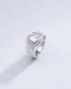 Genuine Pearl (Moti) Gemstone Ring in 925 Sterling Silver - #1224 U - Myra