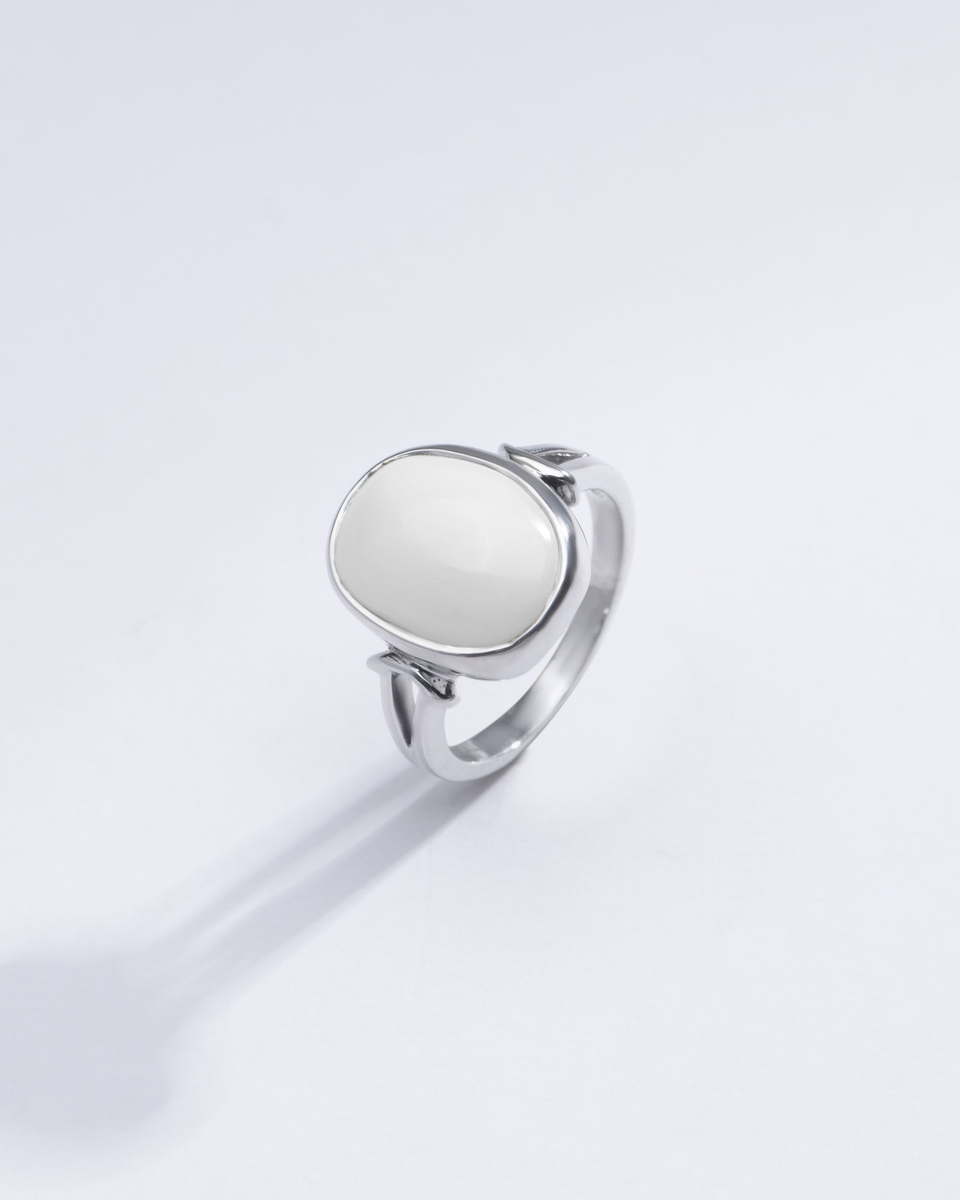 Authentic Opal (Doodhiya) Ring in 925 Silver – #1148B - Myra