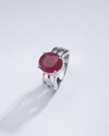 Vintage Ruby (Manik) Ring in 925 Sterling Silver - #1244N4 - Myra