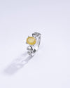 Natural Yellow Sapphire (Pukhraj) Ring in 925 Silver – For Wealth and Prosperity #1149N4 - Myra