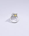 Authentic Yellow Sapphire (Pukhraj) Ring in 925 Sterling Silver – #1284N4 - Myra