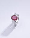 Classic Ruby (Manik) Ring in 925 Silver - #1111B - Myra