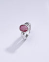 Radiant Ruby (Manik) Ring in 925 sterling silver - #1101B - Myra