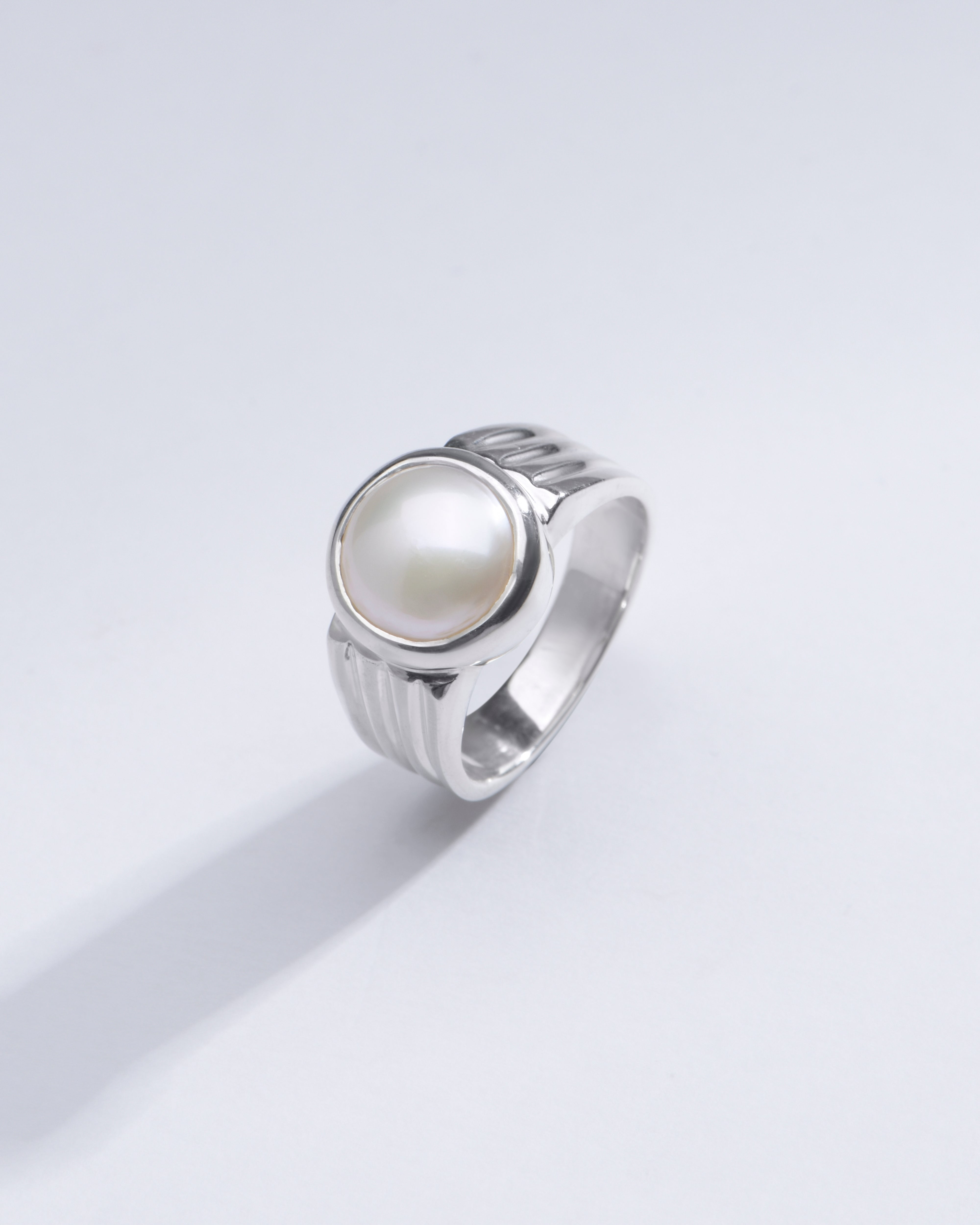 Vintage Pearl (Moti) Ring in 925 Sterling Silver - Shakti R