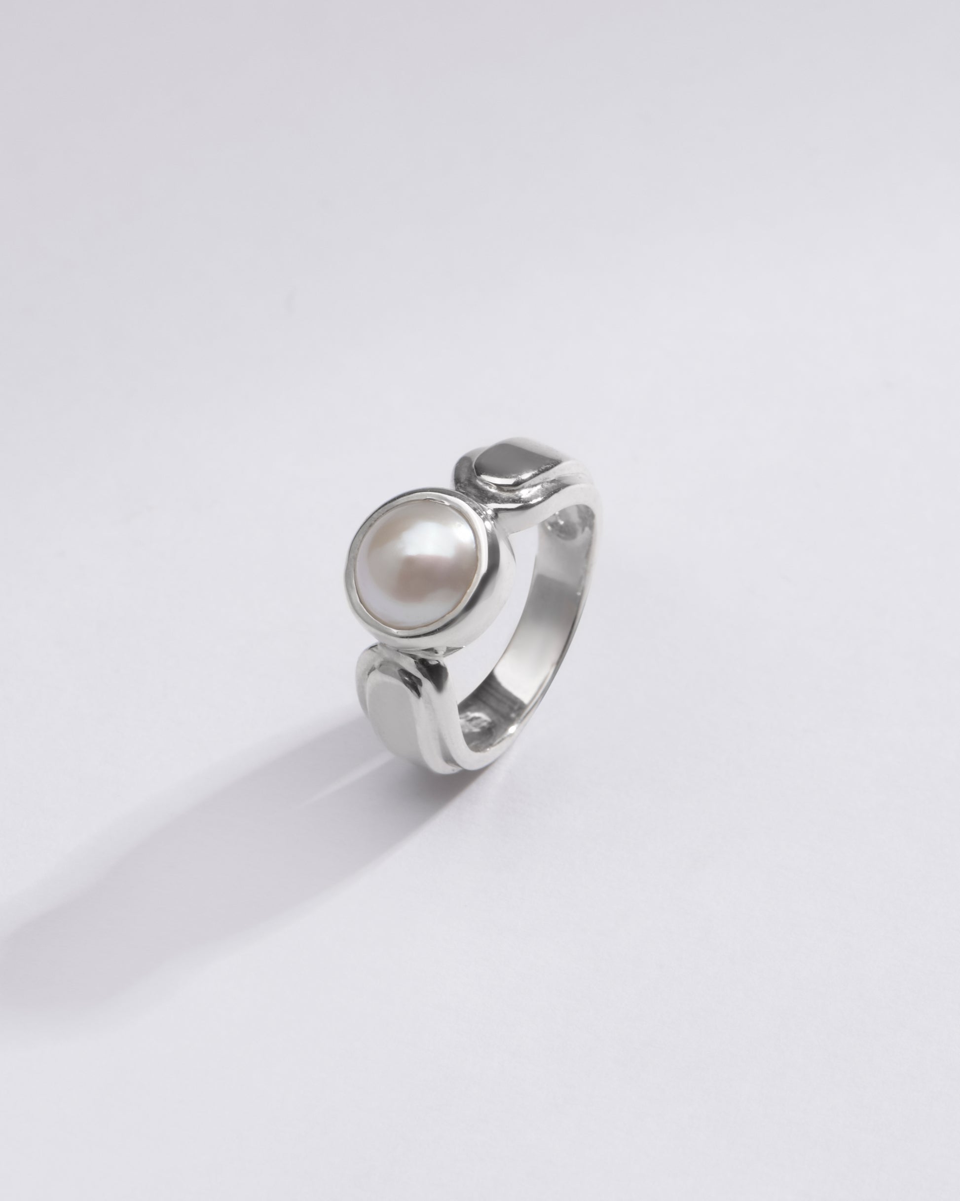 Genuine Pearl (Moti) Ring in 925 Sterling Silver - #1101 R - Myra