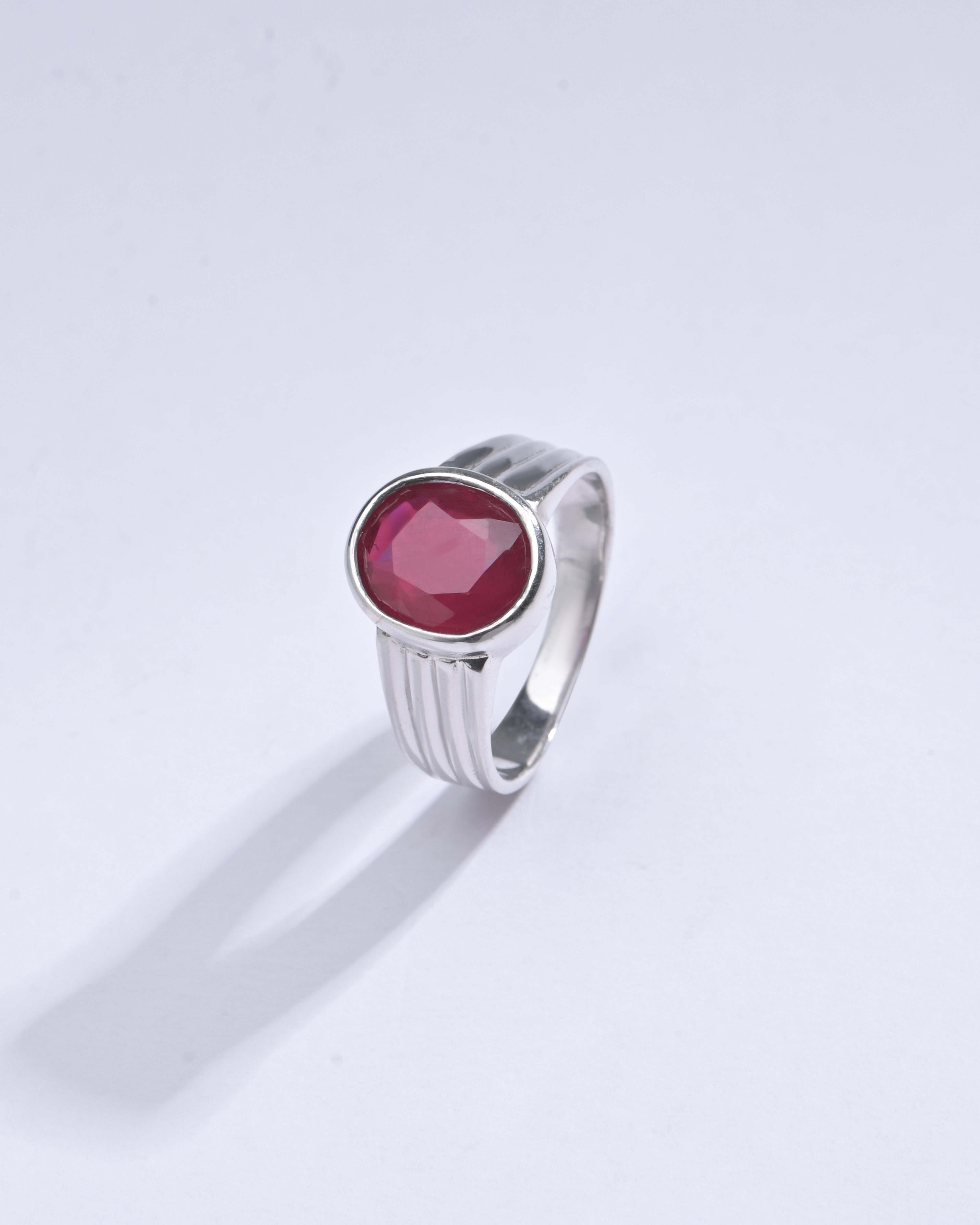 Vintage Ruby (Manik) Ring in 925 Sterling Silver - Shakti