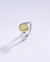 Classic Yellow Sapphire (Pukhraj) Ring in Sterling Silver – #1152B - Myra