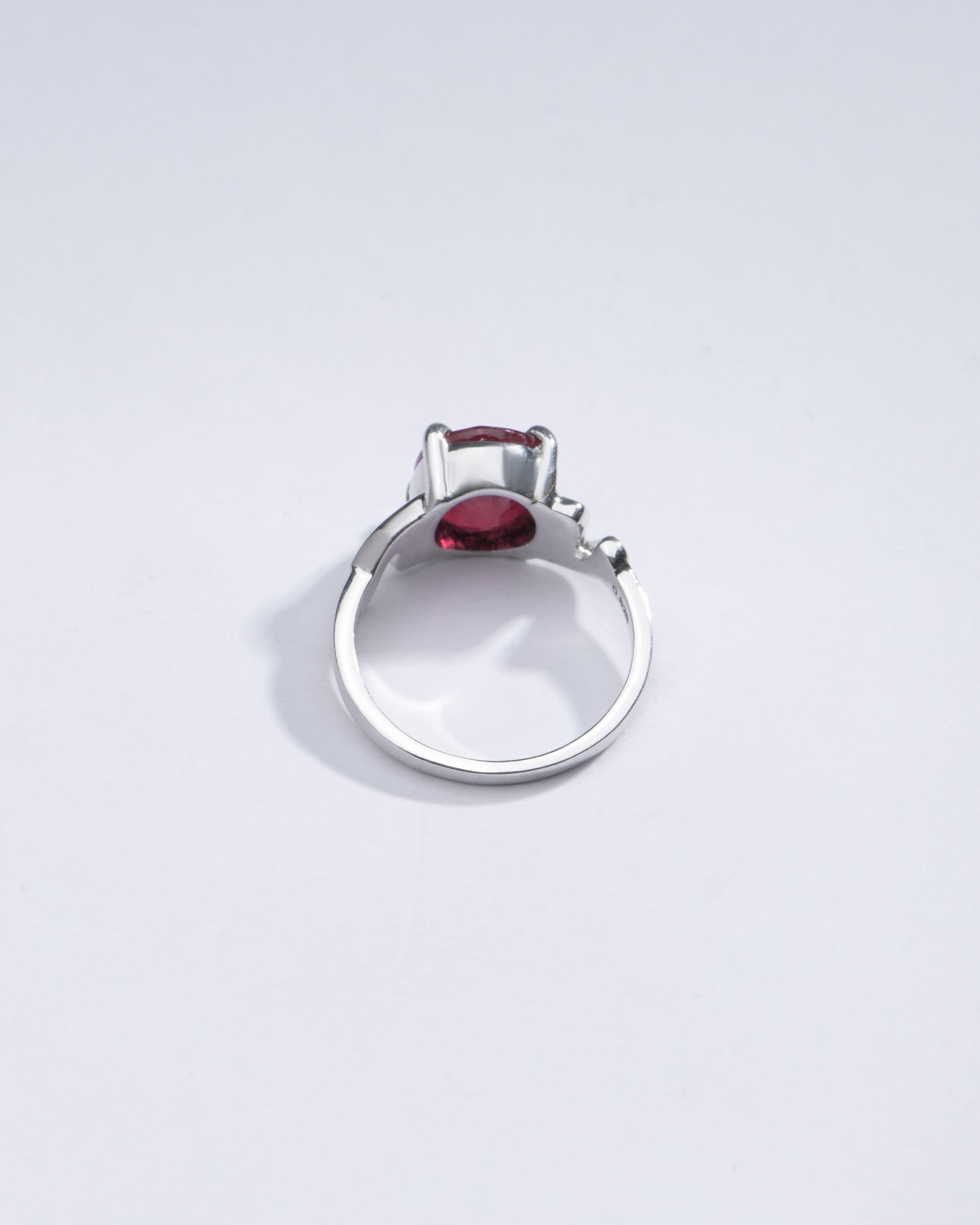 Classic Ruby (Manik) Ring in 925 Silver - #1196N4 - Myra