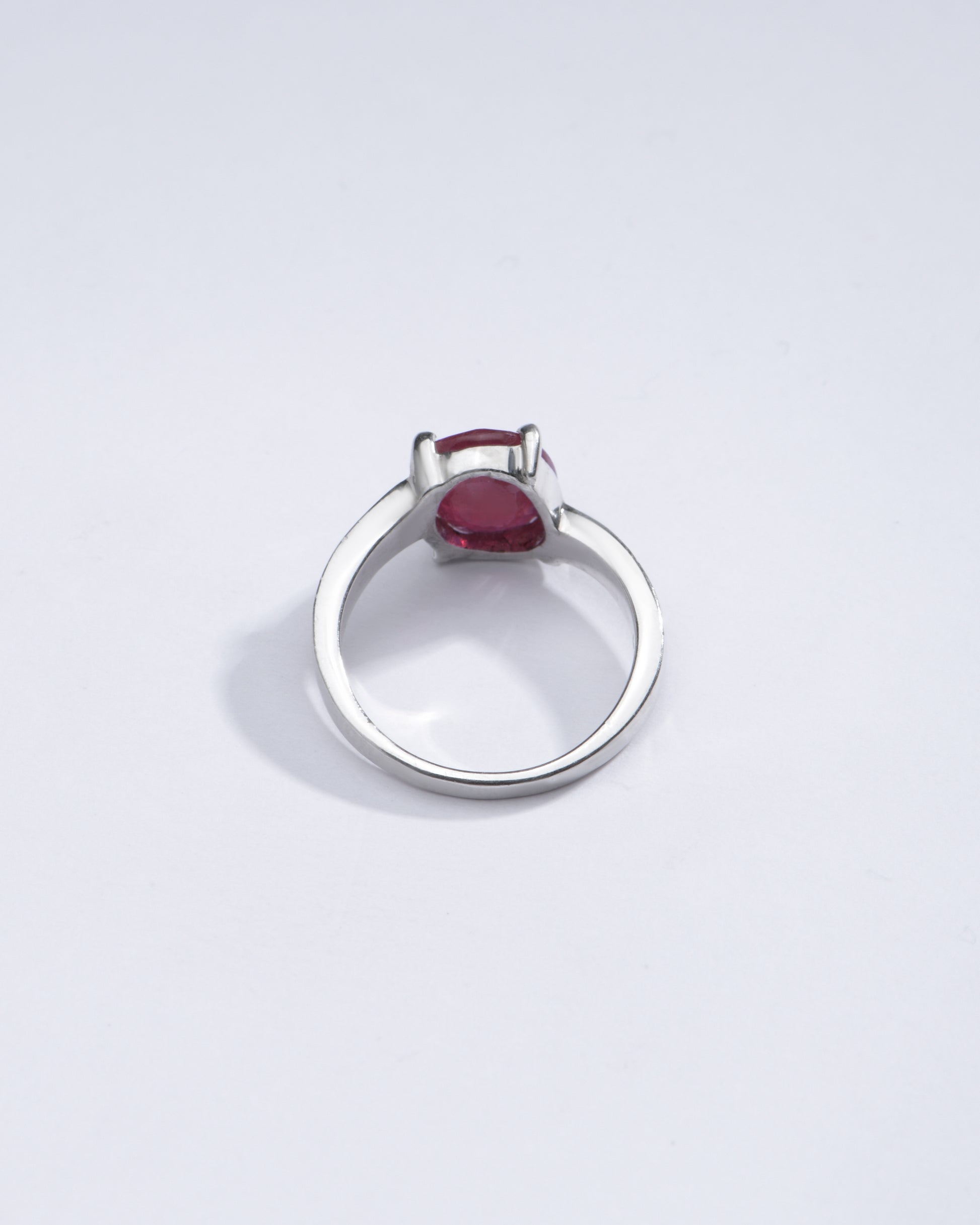 Vibrant Ruby (Manik) Ring in 925 Sterling Silver - #1153N4 - Myra