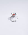Radiant Red Coral (Moonga) Ring in 925 Silver – #1138 Ov - Myra