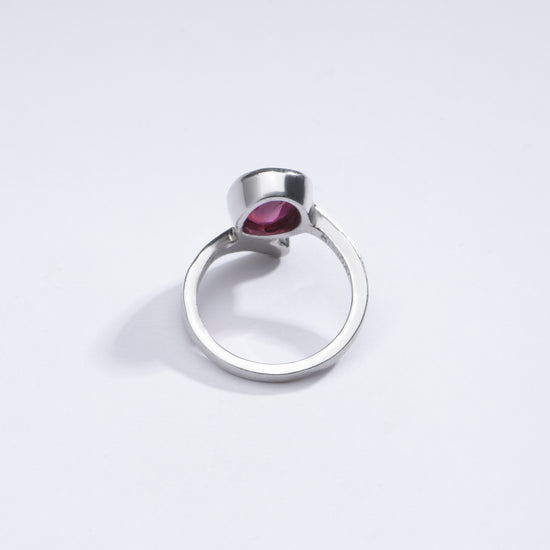 Elegant Ruby (Manik) Ring in 925 Silver #1202B - Myra