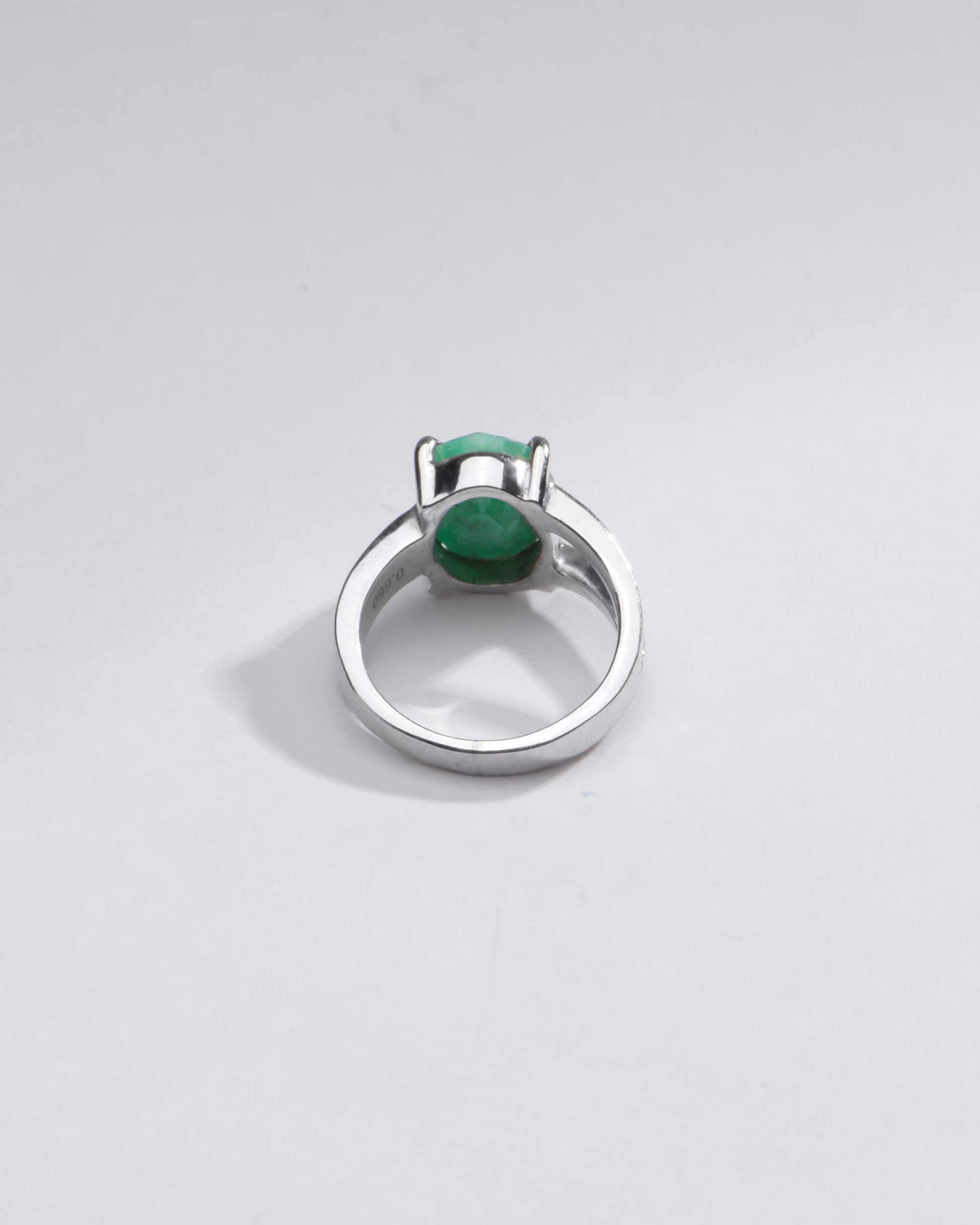 Natural Emerald (Panna) Ring in 925 Silver - #1125N4 - Myra