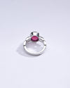 Radiant Ruby (Manik) Gemstone Ring in 925 silver - #1245B - Myra