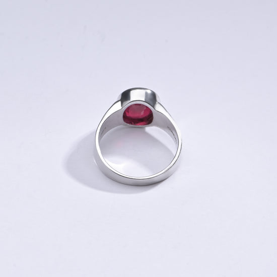 Ruby gemstone ring for men