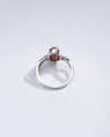 Celestial Coral (Moonga) Ring in 925 Sterling Silver - Shakti