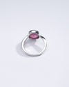 Radiant Ruby (Manik) Gemstone Ring in Sterling Silver - #1201B - Myra