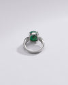 Classic Emerald (Panna) Ring in Sterling Silver – #1101N4 - Myra