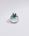 Genuine Emerald (Panna) Ring in 925 Silver – #1283B - Myra