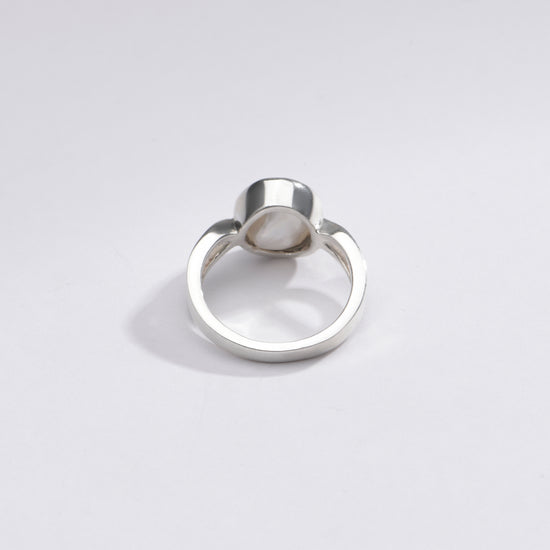 Genuine Pearl (Moti) Ring in 925 Sterling Silver - #1102 U - Myra