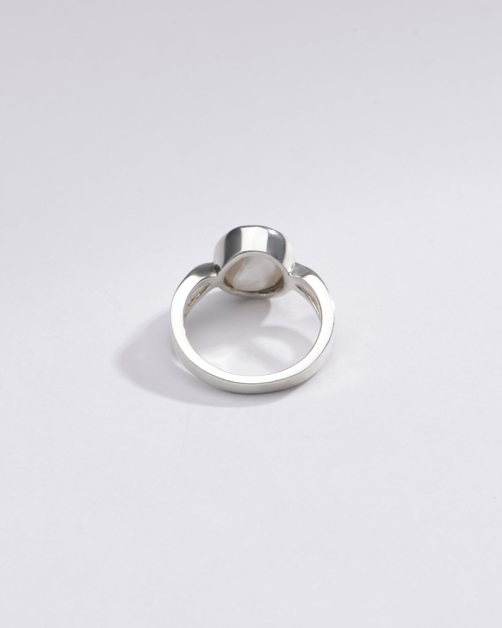 Genuine Pearl (Moti) Ring in 925 Sterling Silver - #1102 U - Myra