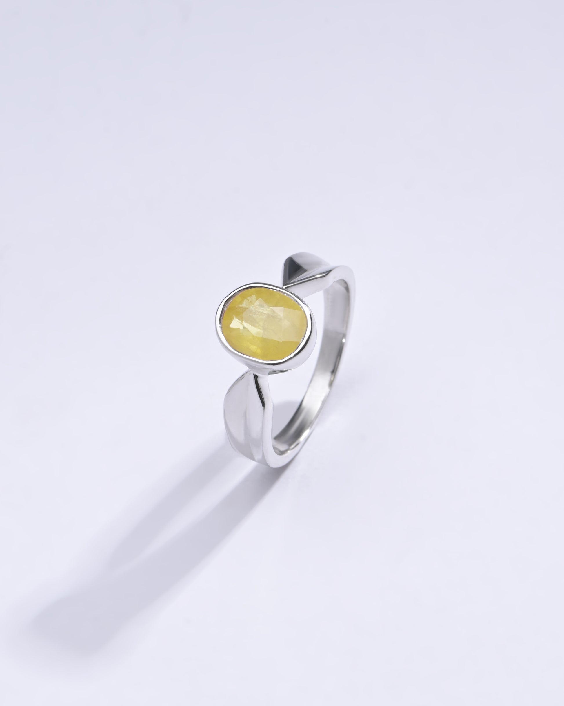 Handcrafted Yellow Sapphire Ring from Myra Gems