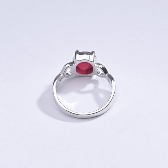 Vibrant Ruby (Manik) Ring in 925 Sterling Silver - #1220N4 - Myra