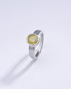 Bold Yellow Sapphire Pukhraj Ring in Silver from Myra Gems