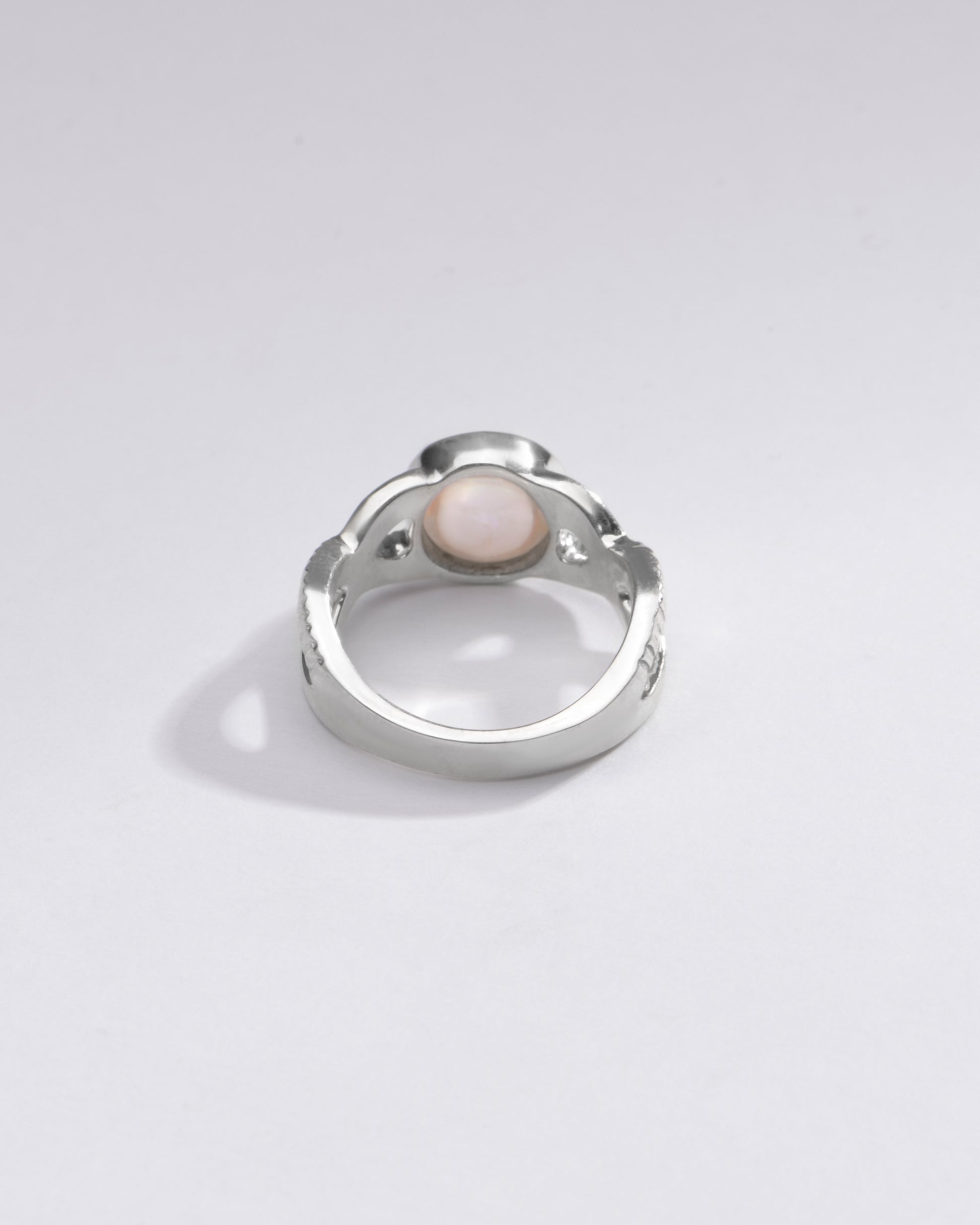 Vintage Pearl (Moti) Ring in 925 Sterling Silver - #1104 U - Myra
