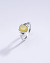 Classic Yellow Sapphire (Pukhraj) Ring in Sterling Silver – #1196N4 - Myra