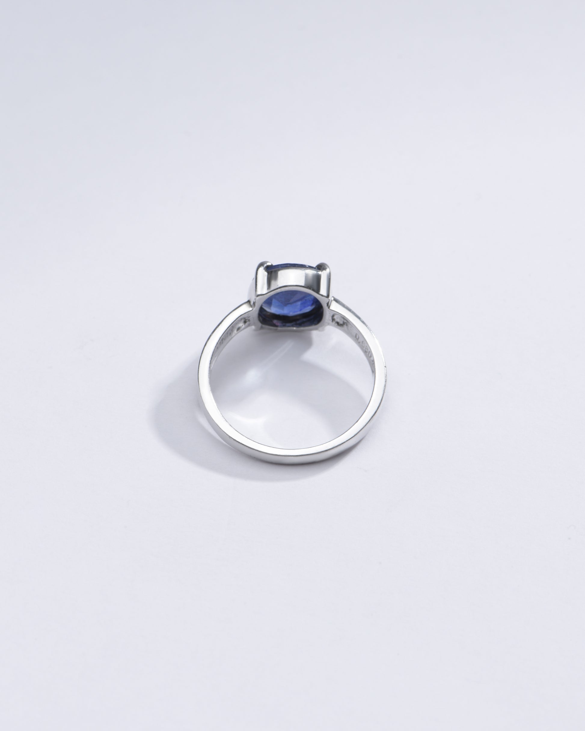 Vintage Blue Sapphire (Neelam) Ring in Sterling Silver – #1139N4 - Myra