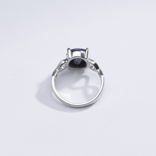 Authentic Blue Sapphire (Neelam) Ring in 925 Silver – #1220N4 - Myra