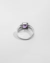 Amethyst (Jamunia) Ring – 925 Silver Crafted - #1148B Re - Myra